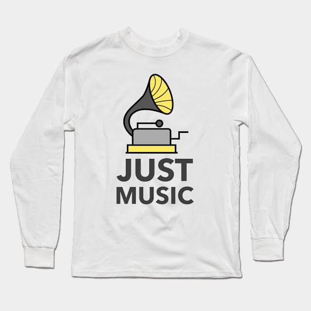 Just Music Long Sleeve T-Shirt by Jitesh Kundra